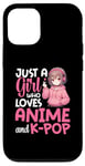 iPhone 12/12 Pro Just a Girl Who Loves Anime and K-Pop Anime Merch Japanese Case