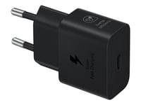 Samsung Ep-T2510x - Strömadapter - Med Datakabel - 25 Watt - 3 A - Pd 3.0, Pd/Pps, Sfc (24 Pin Usb-C) - På Kabel: Usb-C - Svart