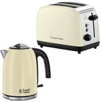 Russell Hobbs Classic Kettle & 2 Slice Toaster Kitchen Set Colours (Cream)