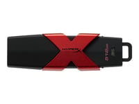 HyperX Savage - Clé USB - 512 Go - USB 3.1 - noir, rouge métallique