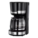 Skive Machine à Café Noir Acier Inox 1,5 L Thermos Filtre Verre Petit-Déjeuner