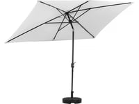 Parasol Jardin Sol 2 - Rectangle - 2 X 3 M - Gris + Dalles À Lester Incluses