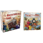 Les AVENTURIERS du Rail - Lot 1 Jeu de Base USA + 2 Extensions Inde + Suisse - Version Française - Jeux de Société pour Enfants dès 8 Ans - Jeu de Stratégie Familial - Jusqu'à 2 à 6 Joueurs - 60 Min