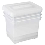 Storage Boxes Set Handy 3x20L Transparent Curver