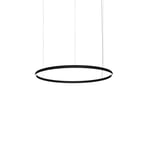 Luceplan - Compendium Circle Suspension Black 72 cm - Pendellampor - Daniel Rybakken - Svart