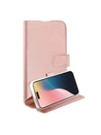 Vivanco Classic Wallet for iPhone 16 - Rose Gold