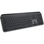 Logitech MX Keys S Tangentbord - Grafit, Bluetooth, Task Automation, tyska QWERTZ