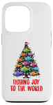 iPhone 13 Pro Fishing Joy To The World Fish Christmas Tree Case