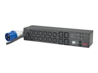 Apc Metered Rack Pdu Ap7822b - Strømfordelerenhet (Kan Monteres I Rack) - Ac 200/208/230 V - Inngang: Iec 60309 32A - Utgangskontakter: 16 (Power Iec 60320 C13, Iec 60320 C19) - 2U - 3.66 M Kabel - For P/N: Scl400rmj1u, Scl500rmi1uc, Scl500rmi1unc,