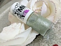 GEMEY MAYBELLINE VERNIS A ONGLES déco TRANSPARENT incrusté de paillette ARGENT