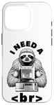 Coque pour iPhone 16 Pro I Need A Break Computer Code Programmation humoristique Paresseux