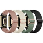 4-pack armband för Fitbit Charge 5 - Mjukt och andningsbart sportarmband