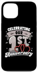 iPhone 13 1st Wedding Anniversary Celebrating 1 Year Matching Gift Case