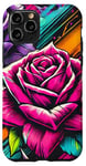 iPhone 11 Pro Floral Rose Botanical Art, Vibrant Street Style, Love Roses Case