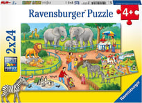 Ravensburger Päivä eläintarhassa -palapeli, 2x24 palaa