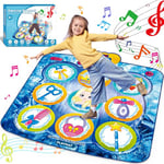 Tapis de Danse pour Filles, Tapis de Jeu Musical, 5 Niveaux deDéfi, Volume Réglable,Tapis de Jeu pour Enfants, Cadeaux d'anniversaire de Noël,Tapis de Danse Jouet Fille 2 3 4 5 6 7 8 Ans