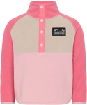 Didriksons Monte Half Button fleecegenser til barn - soft pink