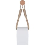 Porte-rouleau de papier toilette vintage en corde de chanvre pour salle de bain (style c)