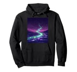 Mystical Cosmic River: Ethereal Galaxy Art For Stargazers Pullover Hoodie