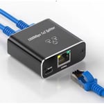 #1000Mbps Ethernet Splitter 1 in till 2 ut High Speed Dual Port RJ45#