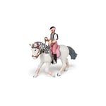 Papo - Lot de 2 figurines - Collection Papo – Chevaux, Poulains et Poneys - Jeune cavalière fashion + Poney de promenade