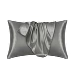 2pcs Soft Silk Pillowcase Satin Pillow Cases Cushion Covers Bed Bedding Decor