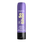 MATRIX, Après-Shampoing Neutralisant Anti-Reflets Jaunes, Pour Cheveux Blonds, Blancs et Gris, Hydrate & Protège la Couleur, So Silver, 300 ml