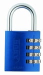 ABUS combination lock 145/40 blue - Luggage lock, locker lock and much more. - Aluminium padlock - individually adjustable numerical code - ABUS security level 4