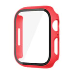 Glass Fall För Apple Klocka 8 7 45Mm 44Mm 41Mm 40Mm Pc Skärm Skärmskydd Täckning Iwatch Series 3/4/5/6/Se/7/8 Smartwatch-Tillbehör Red 38MM