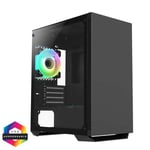 CIT Brava Micro ATX ARGB / Infinity Fan PC Gaming Case - Black CIT-BRAVA-BLK