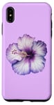 iPhone XS Max Aesthetic Hawaiian flower Purple Hibiscus Flowers Girl Case