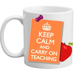 Brand NEW Keep Calm And Carry On Teaching Teachers Gift Mug - 11oz MUG