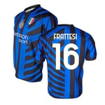 Inter - Maillot Home 2024/2025 Personnalisable avec nom et numéro, réplique Officielle, Bleu, Noir, 100% Polyester, Adulte et Enfant. Idéal pour Tous Les Fans Nerazzurri