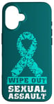 Coque pour iPhone 16 Wipe out sexual assault, prise de conscience de l'agression