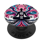 Calm Mind, Strong Soul: Colorful Meditation Artwork PopSockets PopGrip Interchangeable