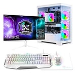 X= Infinity C500 ICE AMD Ryzen 5 5600X 6 Core, Nvidia RTX 3060 12GB, 24" 165Hz IPS Monitor Package For Gaming