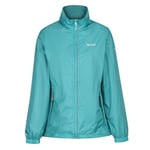 Regatta Veste Technique compactable Corinne IV légère, imperméable et Respirante avec Capuche Ajustable Jackets Waterproof Shell Femme, Turquoise, FR : XXS (Taille Fabricant : 8)