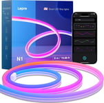 Lepro N1 Smart Neon LED Strip Lights 6M, AI Generated Lighting, Music Sync, &