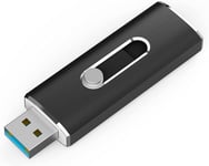 Clé Usb 256 Go, Clé Usb Connecteurs Usb Type-C Et Usb 3.2 Réversibles, Clef Usb Métal Mini Clé Usb Otg Pour Smartphone, Tablette, Ordinateur Portable (256Go Usb 3.2)[Q771]