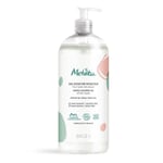 Melvita, Gel Douche Grand Format 1L, Nettoie en douceur sans assécher, 99% naturel, Certifié bio, Formule vegan, Convient à tous types de peaux, Idéal pour toute la famille