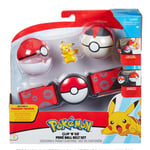 Pokémon Clip 'N' Go - Pikachu, Poke Ball og Luxury Ball