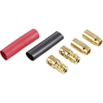 Système de connecteurs dorés DS 6 Ø de la broche: 6 mm Schnepp DS 6 rouge, noir