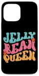 Coque pour iPhone 13 Pro Max Jelly Bean Queen Groovy Lettrage Vibes