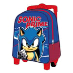 CERDÁ LIFE'S LITTLE MOMENTS Boy's Sonic Prime Trolley Backpack for Kids, BLU, On