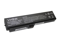 vhbw Batterie ordi. portable (Li-Ion, 4400mAh, 11.1V, 48.84Wh, noir) compatible avec FUJITSU-SIEMENS Amilo Li1720, Pro V3405, V3505, V3525, V3545 Laptop Notebook