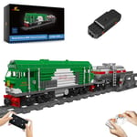 JMBricklayer 51108 RC Freight Train Building Set with Train Track and Motor, HXN3 City Diesel Locomotive Model Toy, Classic Railway Cargo Train Collectible Display Decor, Gift for Kids Adults