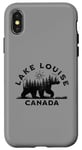 Coque pour iPhone X/XS Aventure dans la forêt d'ours de Lake Louise en Alberta, au Canada