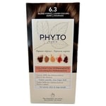 Phyto - Kit Coloration Permanente - 6.3 Blond Foncé Doré - Pigments Végétaux - Sans Ammoniaque - Experts Coloristes - Tenue Longue Durée - Couvre 100% des Cheveux Blancs