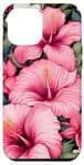 iPhone 12 Pro Max Pink Hibiscus Tropical Floral Hawaiian Flowers Island Case