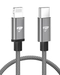 USB C to Lightning Cable 1M [Apple MFi Certified] iPhone Fast Charger Cable USB-C to Lightning Charging Cord for iPhone 13/11/12 PRO Max/12 Mini/11/11PRO/X/Max/XR/XS/8/8Plus/iPad, AirPods Pro